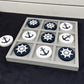Nautical Beach Decor Tic Tac Toe Wooden Game Set for Families, Boat Lovers