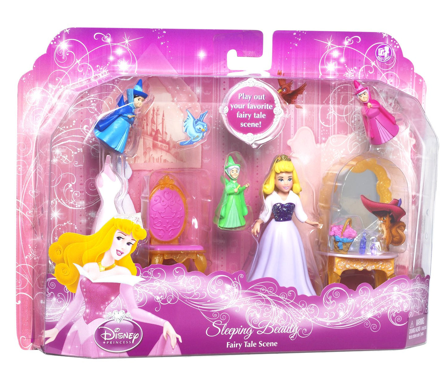 Mattel Disney Princess Favorite Moments Fairytale Scenes Sleeping Beauty Playset