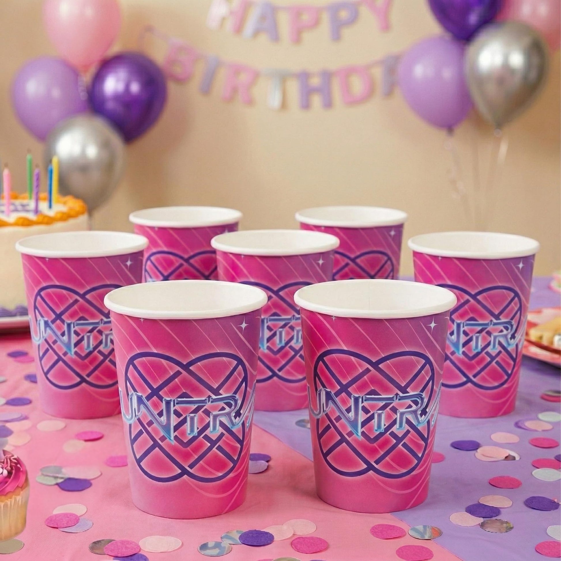 Unique KPop Demon Hunters Cups - 24 Paper Party Cups 9oz - KPop Demon Hunters Birthday Decorations and Party Supplies - for Water, Juice and More