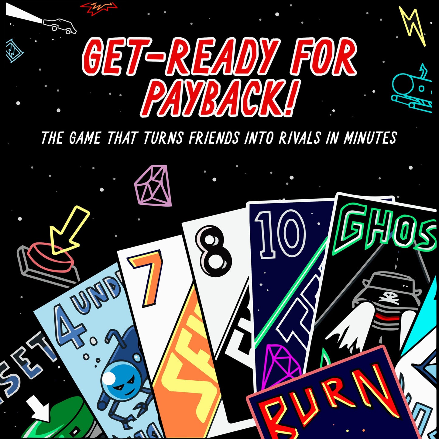 PAYBACK Original Edition - Fun Family Card Games with Betrayal, Strategy & Chaos for Teens & Adults, Fast-paced Party & Travel Game Night Favorite