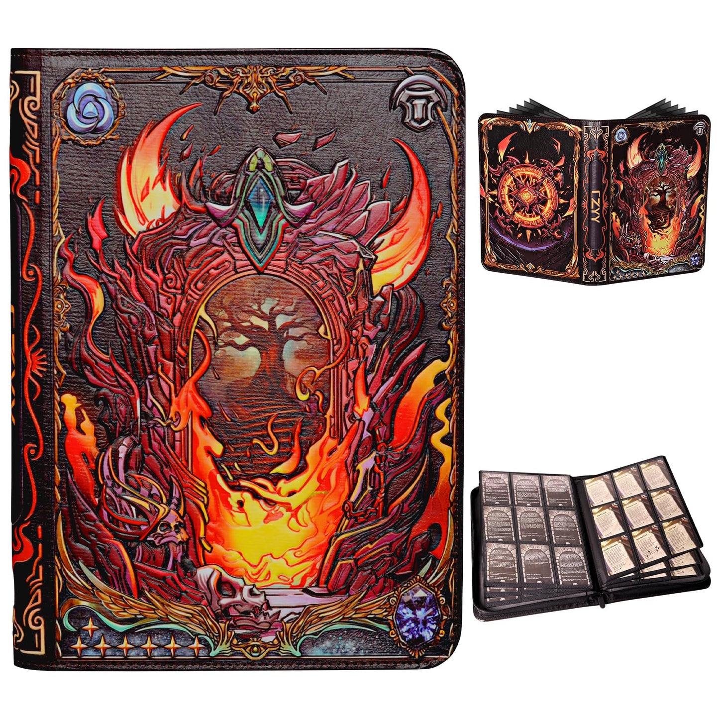 CZYY Trading Card Binder, TCG Album for MTG, Sport & Collectible Cards