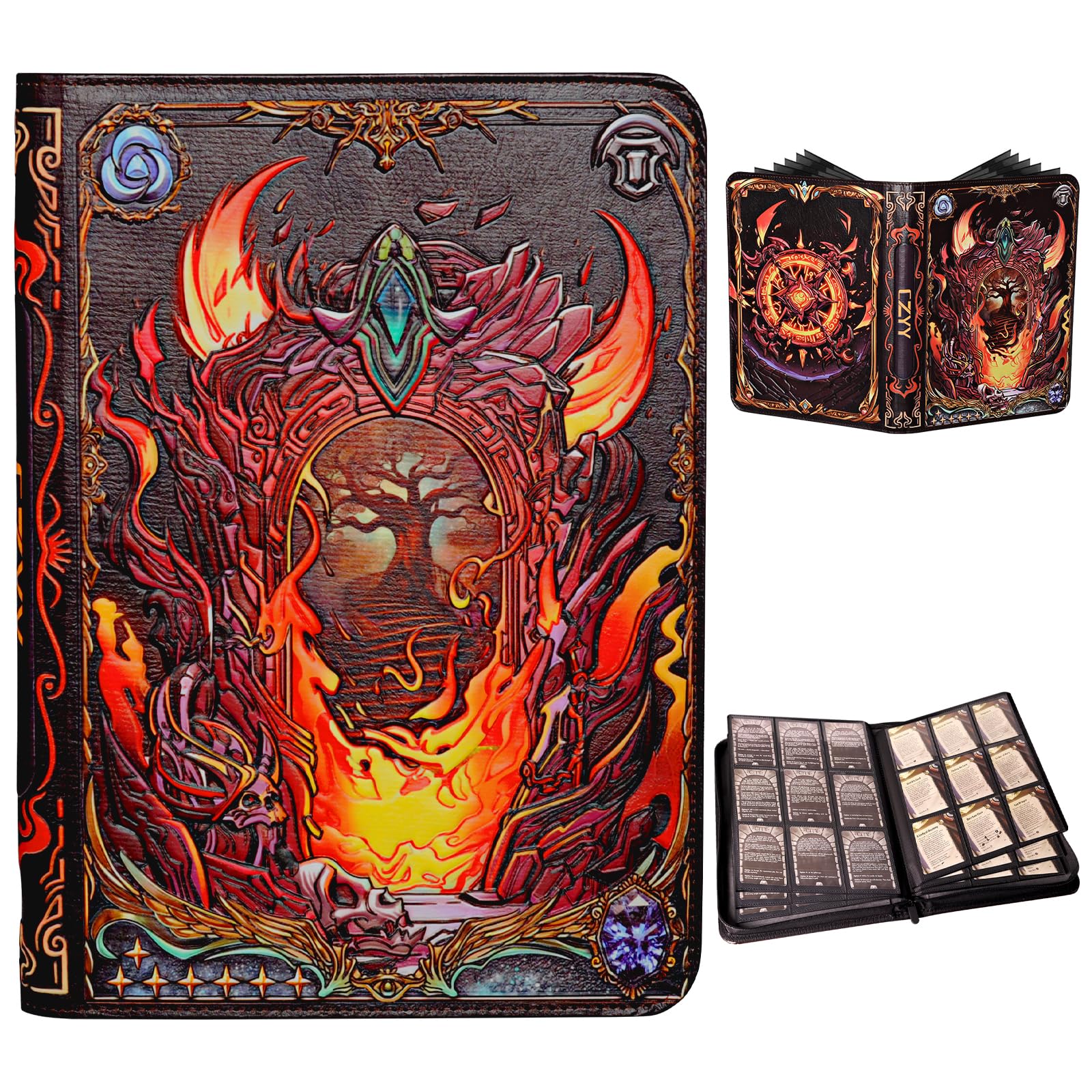CZYY Trading Card Binder, TCG Album for MTG, Sport & Collectible Cards