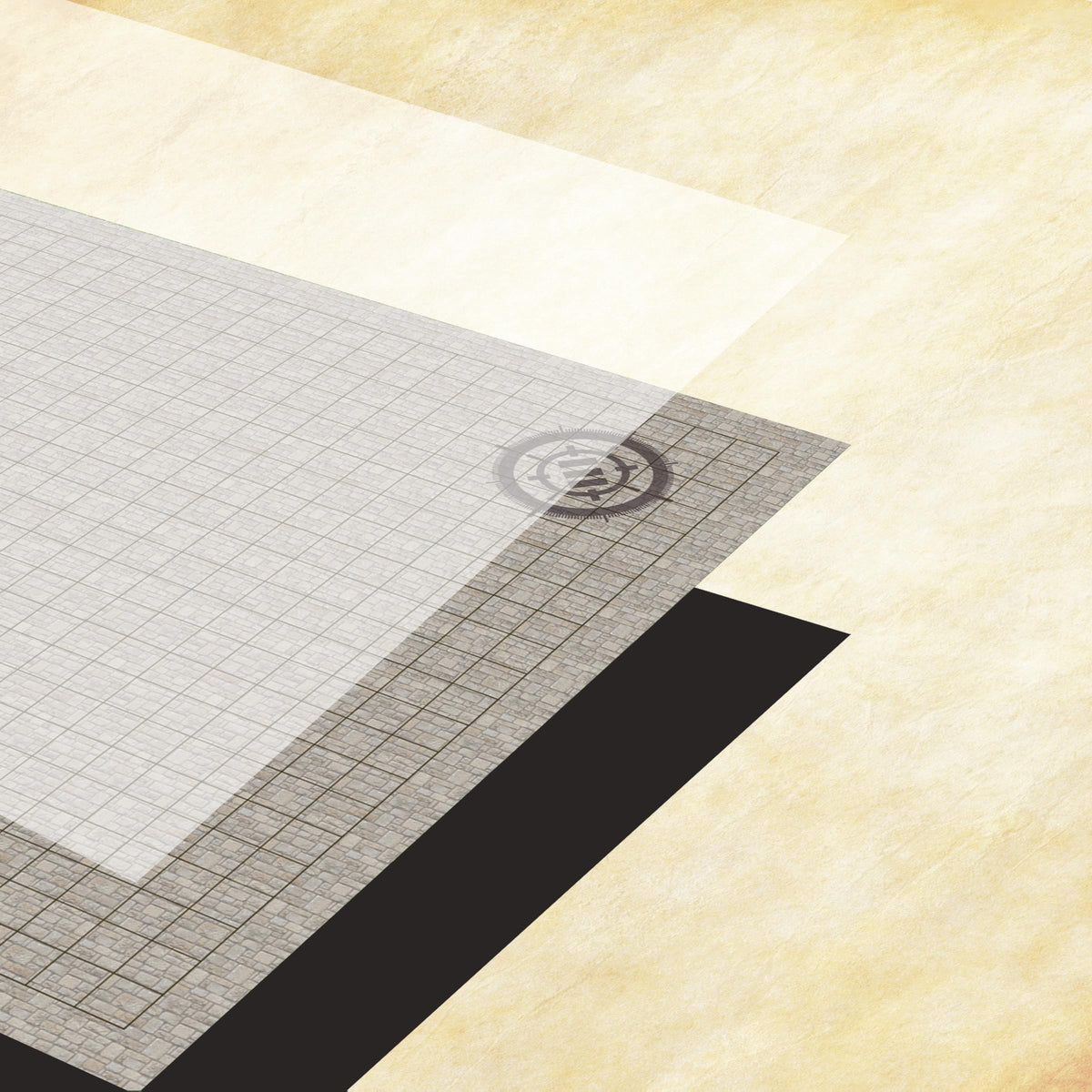 ENHANCE RPG Grid Mat - Tabletop DND Map (24x36 inch) Role Playing Dry Erase DND Mat Complete Gaming Set for Masters and Starters, Erasable Battle Grid