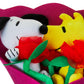Ruz New 2024 Peanuts, Snoopy and Woodstock Plush 14"" Valentine's Bouquet, Multi-Color, All Ages, Removable Figures and Roses