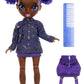 Rainbow High Jr High Series 2 Krystal Bailey- 9" Purple Posable Fashion Doll with Designer Accessories and Open/Close Backpack. Great Toy Gift for
