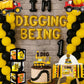Construction 1st Birthday High Chair Banner Dump Truck/Excavator/Crane/Digger Theme One Photo Prop Cake Smash for Boys Construction One Year Old