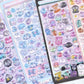 200 Pcs Fantastic 3D Floating Stickers - Kids Cartoon World Adventure, Mini Penguin, Whale, Rabbit, Elephant, and Fruit Themed DIY Stickers for Kids