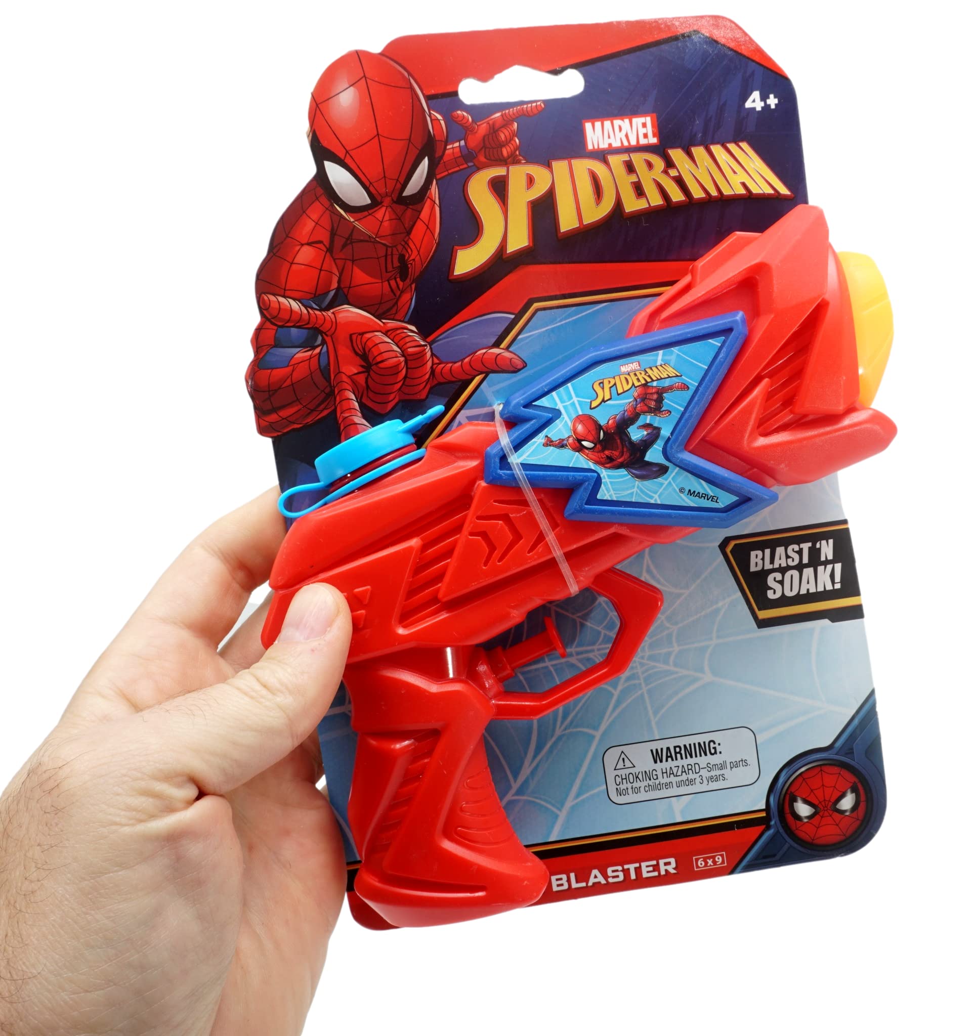 JA-RU Marvel Spiderman Water Squirt Gun Toy 2 Units 6819-2