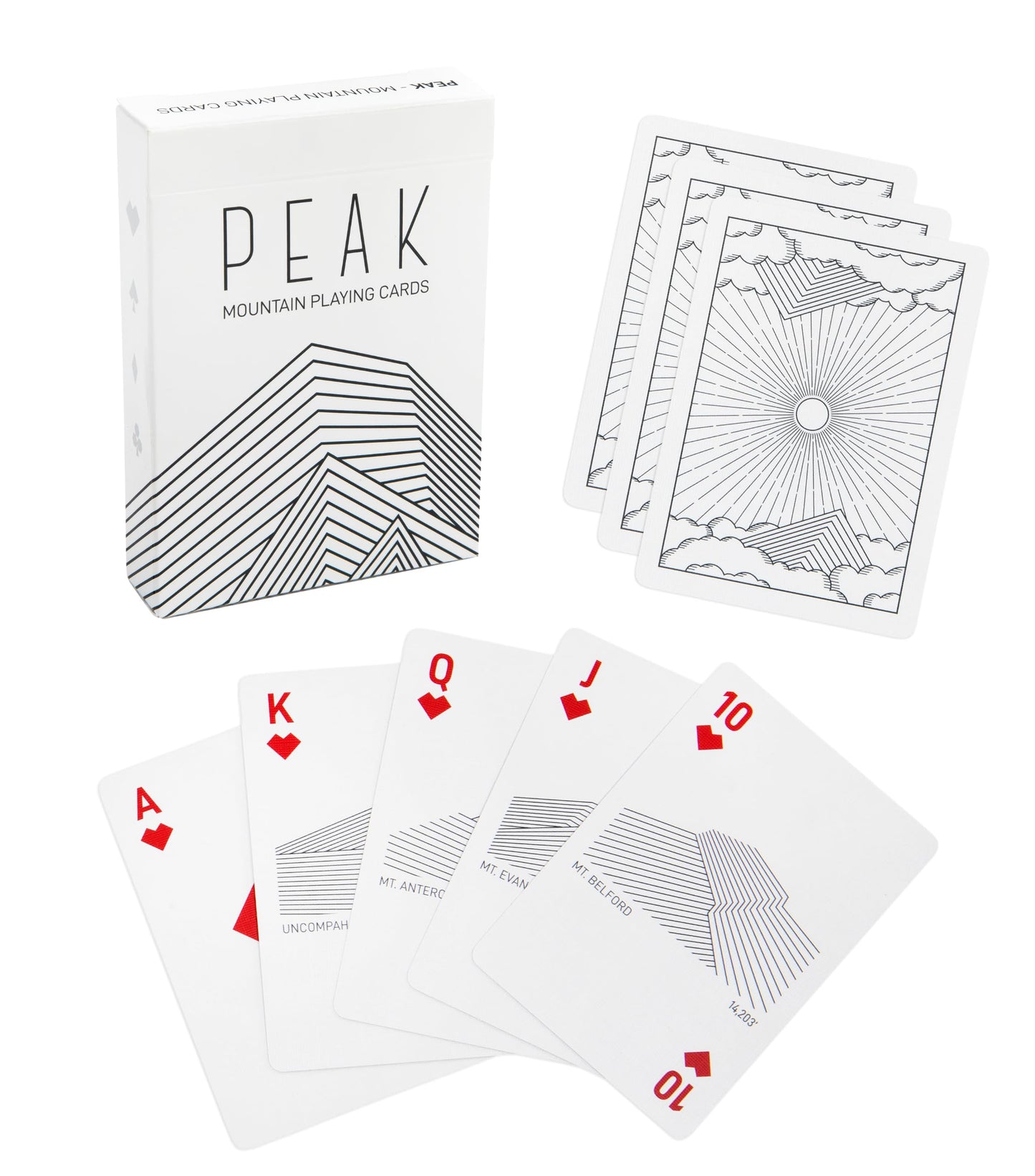 Stellar Factory Peak | Mountain-Themed Playing Cards | Casino-Grade | Made in USA | Poker Size 2.5" x 3.5" | 54 Cards