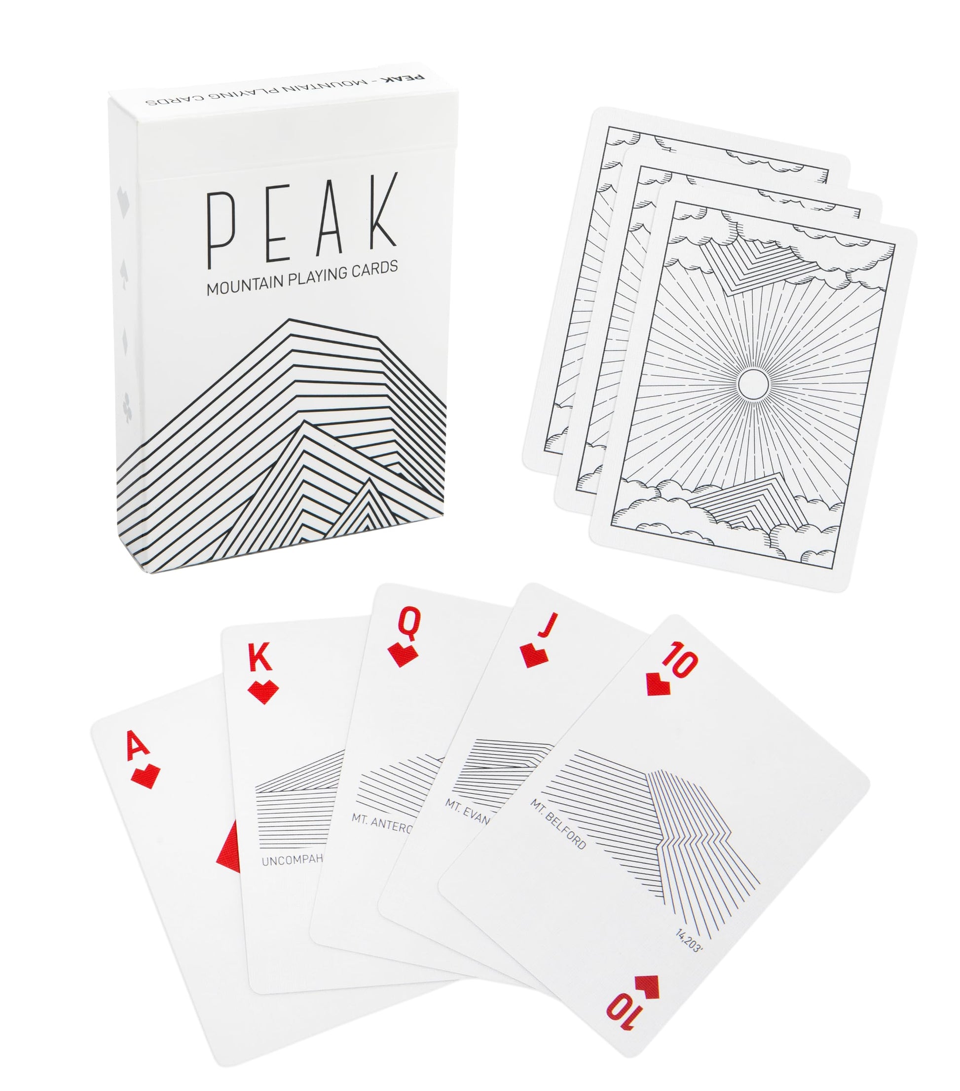 Stellar Factory Peak | Mountain-Themed Playing Cards | Casino-Grade | Made in USA | Poker Size 2.5" x 3.5" | 54 Cards