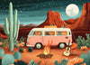 Snappy Puzzles Under Desert Skies | 1000-Piece Jigsaw Puzzle for Adults | Made in The USA with Satin Finish