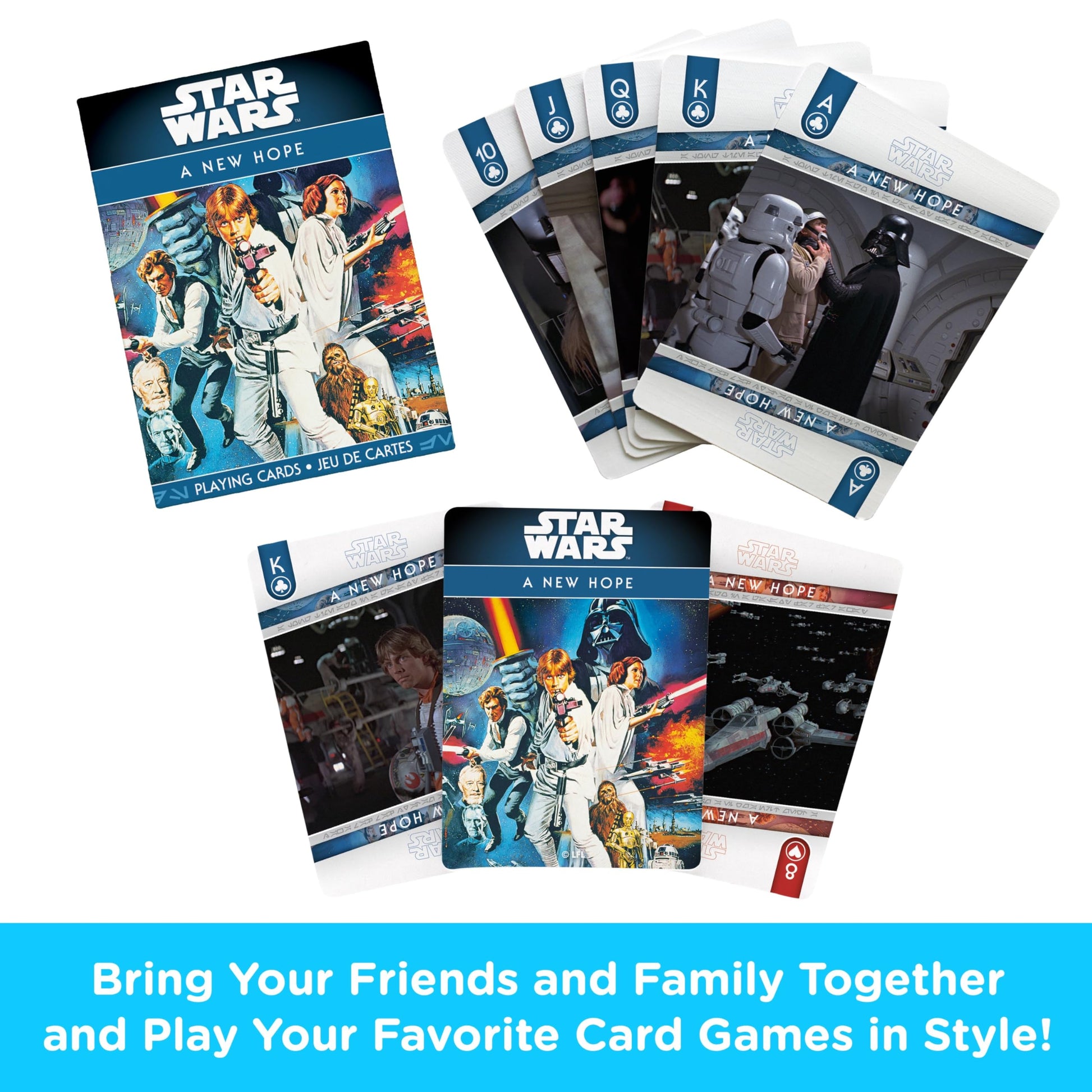 AQUARIUS Star Wars Playing Cards - Episode 4 - A New Hope Deck of Cards for Your Favorite Card Game