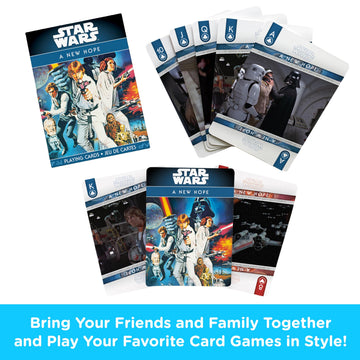 AQUARIUS Star Wars Playing Cards - Episode 4 - A New Hope Deck of Cards for Your Favorite Card Game
