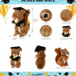 DolliBu Squirrel Graduation Plush Toy - Soft Huggable Graduation Stuffed Animal Dress Up with Gown and Cap with Tassel Outfit with Personalization