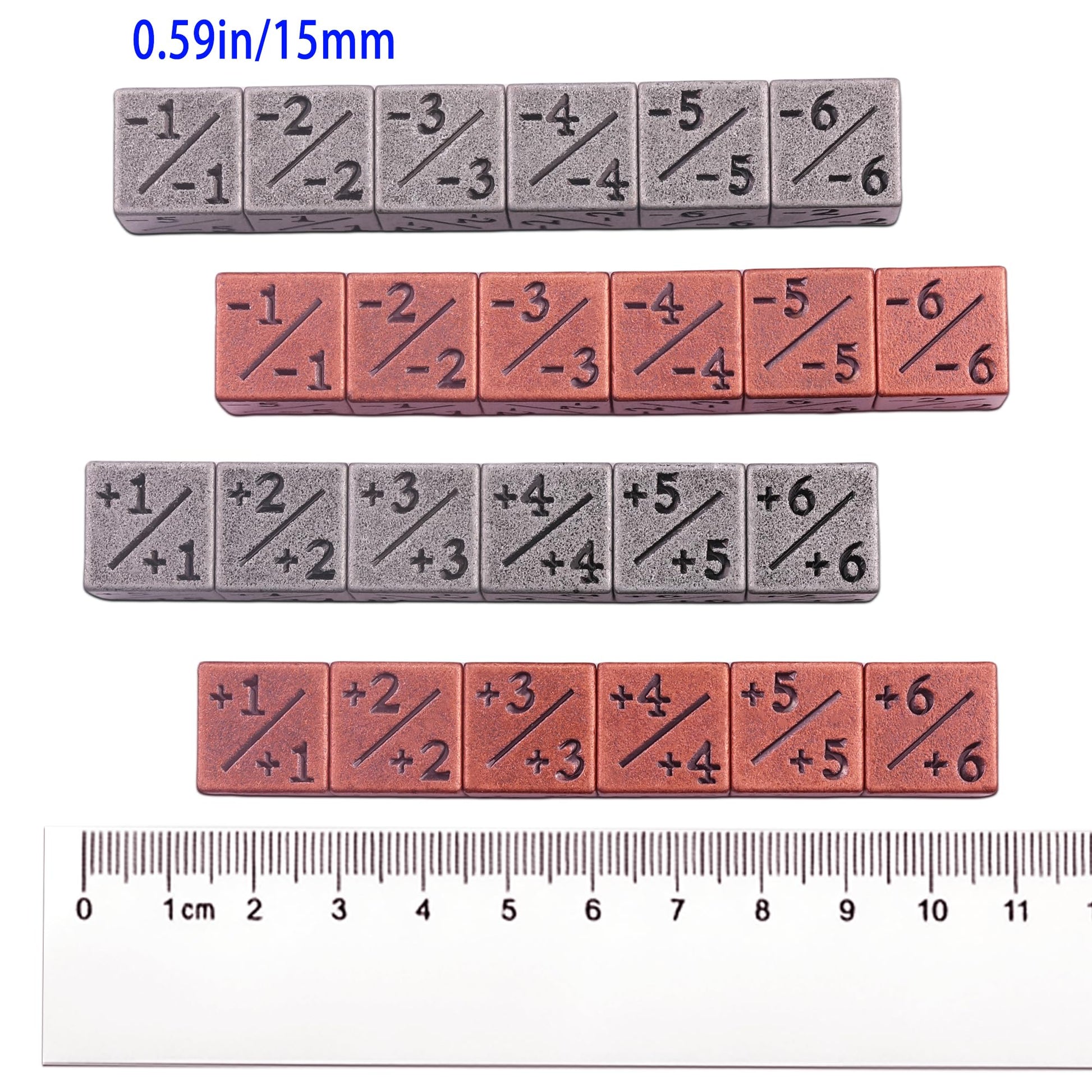 MTG 31 PCS Metal Dice Counter Set with -1/+1 Counter 6-Sided Dice and Mini Role Playing Dice Set for Magic The Gathering, DND, TCG, Tabletop Card Game