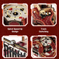 Rnfinewow 3D Puzzles for Adults, Fantasy Land Wooden Marble Run Mechanical Model Building Kits for Adults to Build, Wooden Puzzles Gear Ball Building