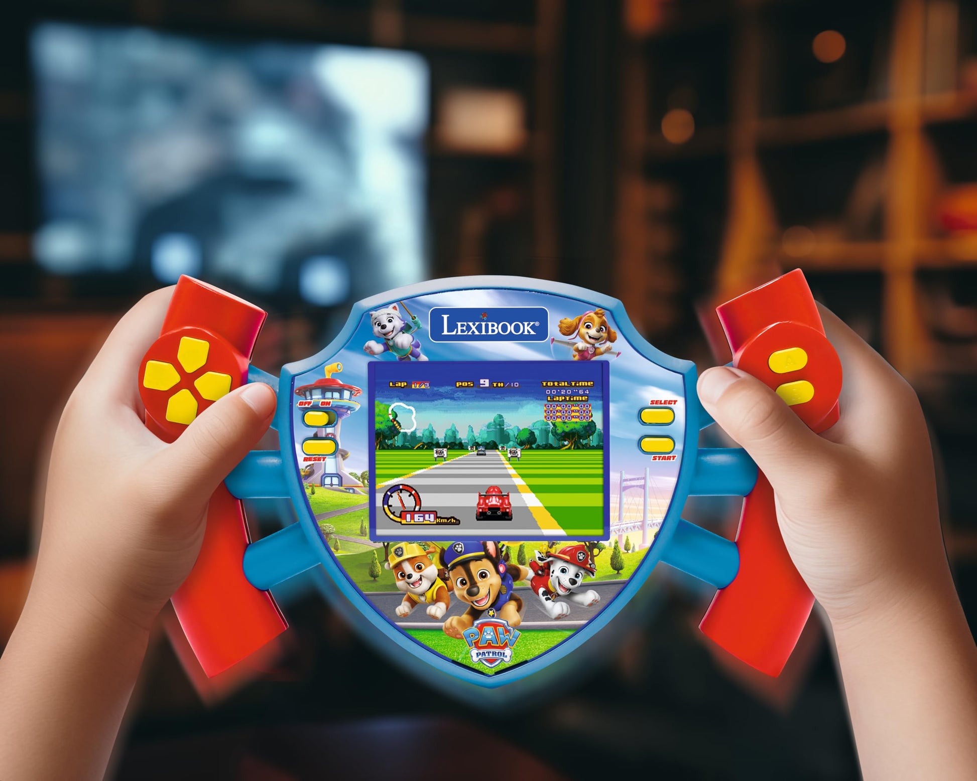 Lexibook, Paw Patrol Cyber Arcade Motion® Console with Gesture Control, Color LCD Screen 2.8'' and 50 Games Including 10 from Paw Patrol Universe