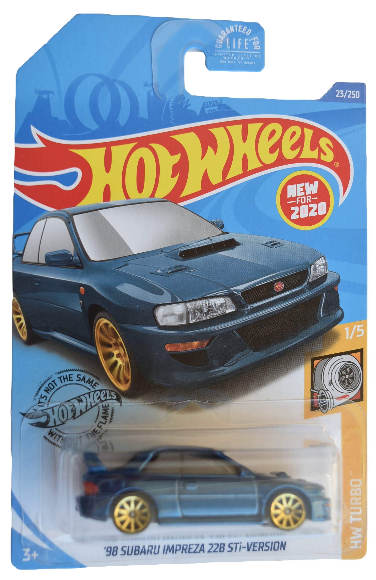 Hot Wheels Turbo 1/5 '98 Subaru Impreza 228 STi-Version 23/250, Blue