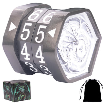 MTG Life Counter MTG Metal MTGs Commander Life Counter Wheel, No Installation Required Gift Box Packaging Suitable for Board Games, Card Games