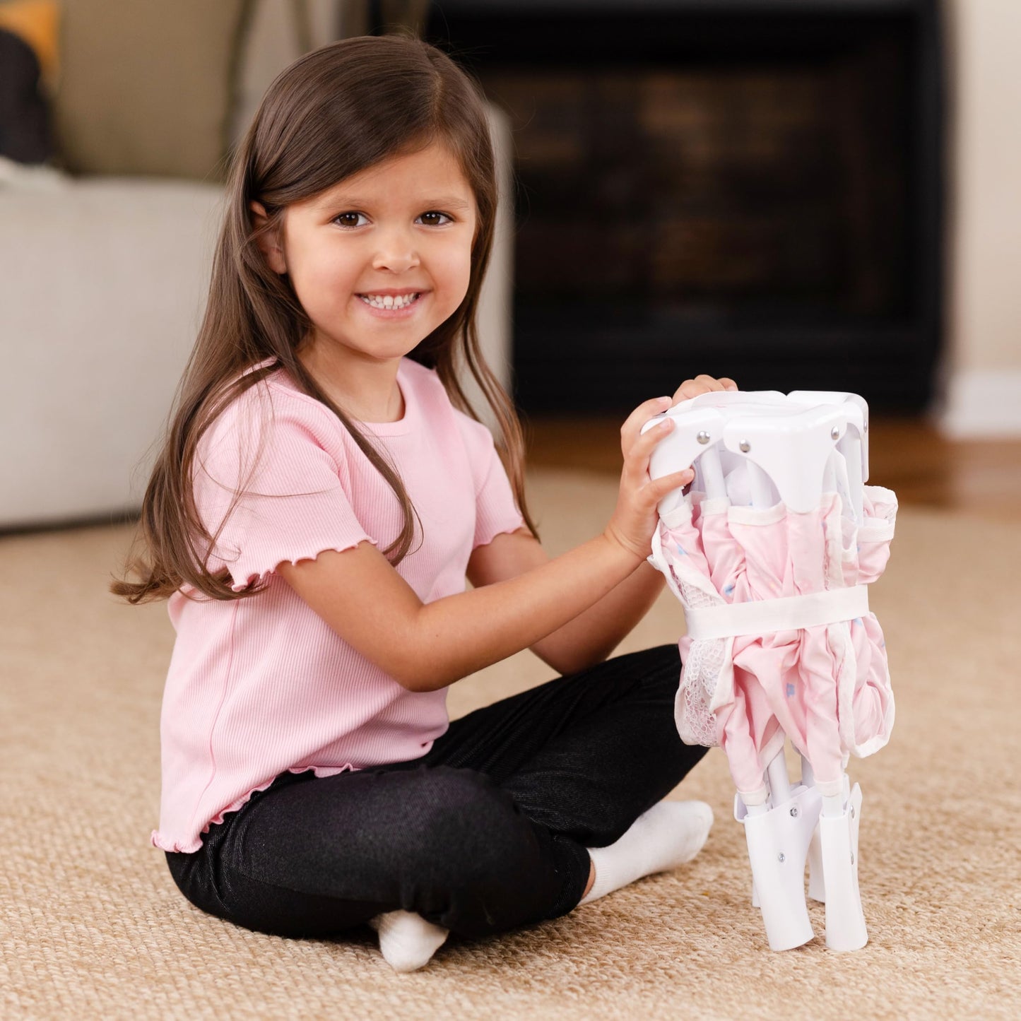 My Baby Doll’s Travel Crib - Foldable Baby Doll Bed with Mesh Sides & Mattress - Portable Toy Crib for 18-22 Inch Dolls
