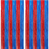 4 Pack Red and Blue Foil Fringe Curtains Backdrops 3.3x6.6 ft