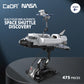 CADA Bricks - NASA Space Shuttle Discovery Building Set with Satellite & Display Stand, 475 Pieces, NASA Shuttle Model Kit, Compatible with Major