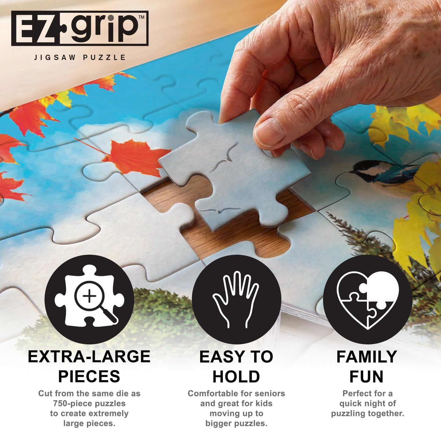 Masterpieces 300 Piece EZ Grip Jigsaw Puzzle - October Skies - 18"x24"