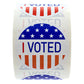I Voted Stickers / 500 Patriotic Voting Election Stickers / 2" Round Red White Blue Vote Label/Made in The USA
