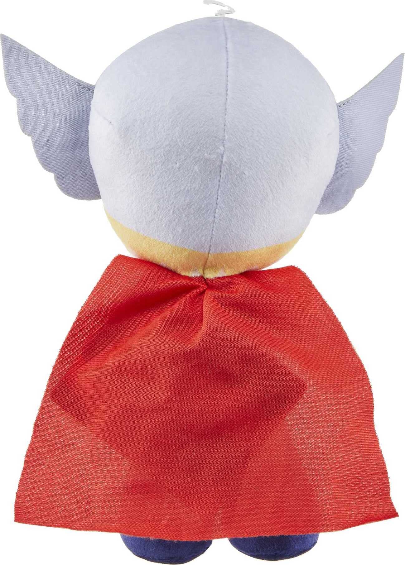 Marvel Plush Character Figure, 8-inch Thor Super Hero Soft Doll, Collectible Toy Gift for Kids & Fans Ages 3 Years Old & Up