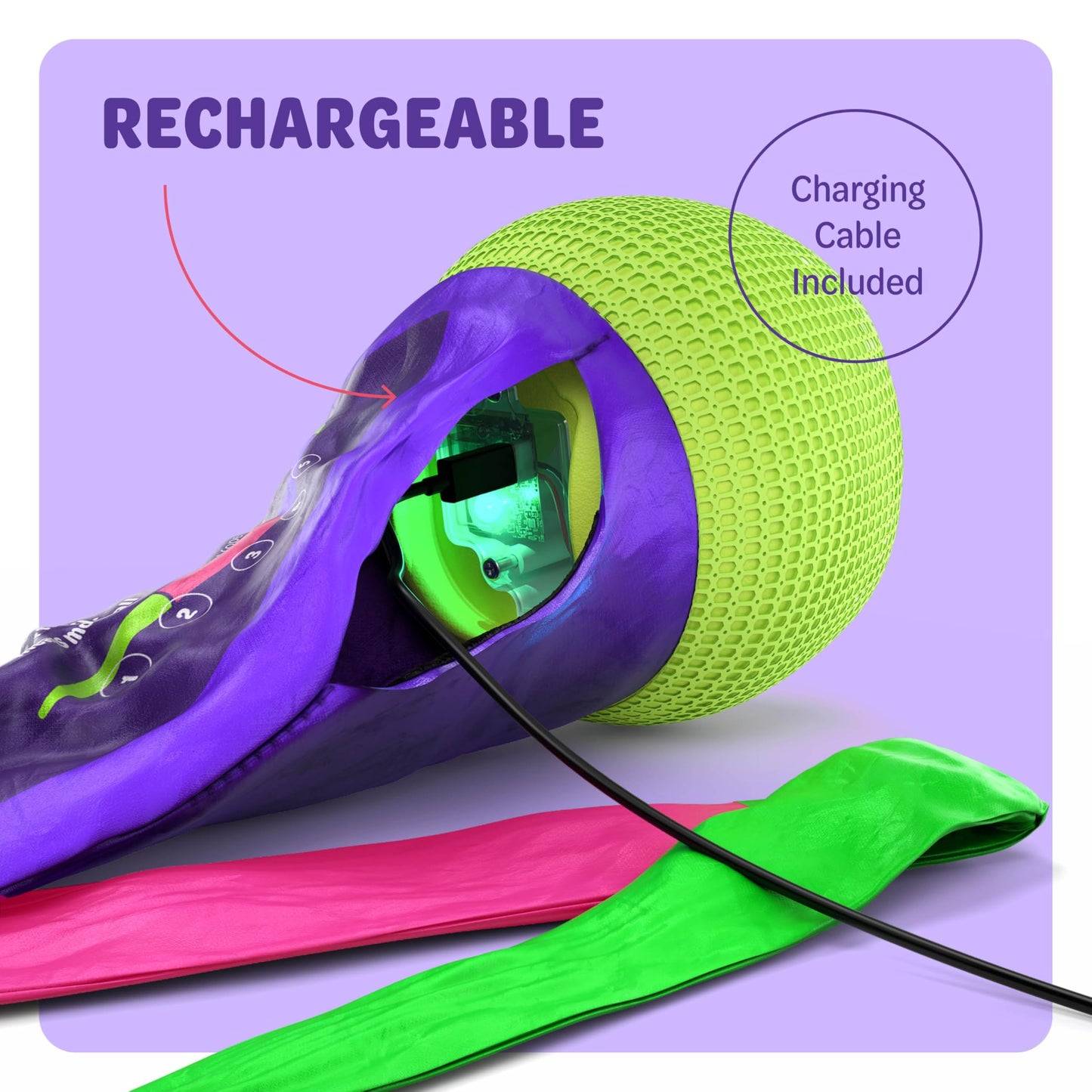 Light-up Slingtail Ball Toy - Baseball Tail Toys for Boys Ages 8-13 Years