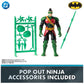 DC Comics, Batman Ninja Strike 6" 3-Pack Battle Set Action Figures with Pop-Out Ninja Accessories, Super Hero Kids Toys for Boys and Girls Ages 3 & Up