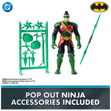 DC Comics, Batman Ninja Strike 6" 3-Pack Battle Set Action Figures with Pop-Out Ninja Accessories, Super Hero Kids Toys for Boys and Girls Ages 3 & Up