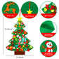 Garma DIY Felt Christmas Tree Set with 41PCS Kids Wall Hanging Detachable Ornaments, Felt Christmas Craft Kits Decorations for Toddler Xmas Gifts New