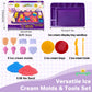 greenglo Sensory Sand Kit for Kids - 0.88 LBS with 12 Molds & Ice Cream Display Tray Sandbox - Kids' Sand Playset Ages 3-8 Creative Sensory Bin Play