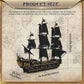 Mould King 13199 Pirates Ship Model Building Blocks Kits, MOC Large Black Pearl Sailboat Model Construction Set to Build, Gift for Age 14+/Adults
