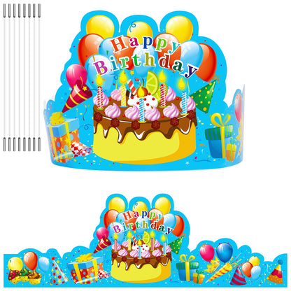 JTIEO 35Pack Birthday Party Crowns for Kids - Paper School Classroom Hats and VBS Supplies
