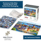 Boardwalk Stockholm 1000 Piece Jigsaw Puzzle Fun Sweden Travel Puzzles with Premium Box, Gift for Adults and Family 19"x26"