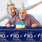 GREHUMOR 3Pcs 80th Birthday Tablecloth Decorations Sliver and Blue Table Cover Plastic 80th Happy Birthday Party Supplies for Men Women Disposable