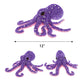 DolliBu Wild Stuffed Animal Soft Plush Collection, Best Buddy Animal Gift for Children, Adorable Nursery Zoo Sea Creature Peekaboo Critters - Purple