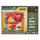 Nerf Halo Mangler Dart Blaster - Pull-Back Priming Handle, Rotating 6-Dart Drum - Includes 6 Official Elite Darts