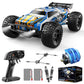 Holyton 1:10 Large High Speed Remote Control Car with LED Shell Lights, 48+ KM/H, 4WD Offroad Monster Truck for Adults & Kids, Hobby RC Truck Vehicle