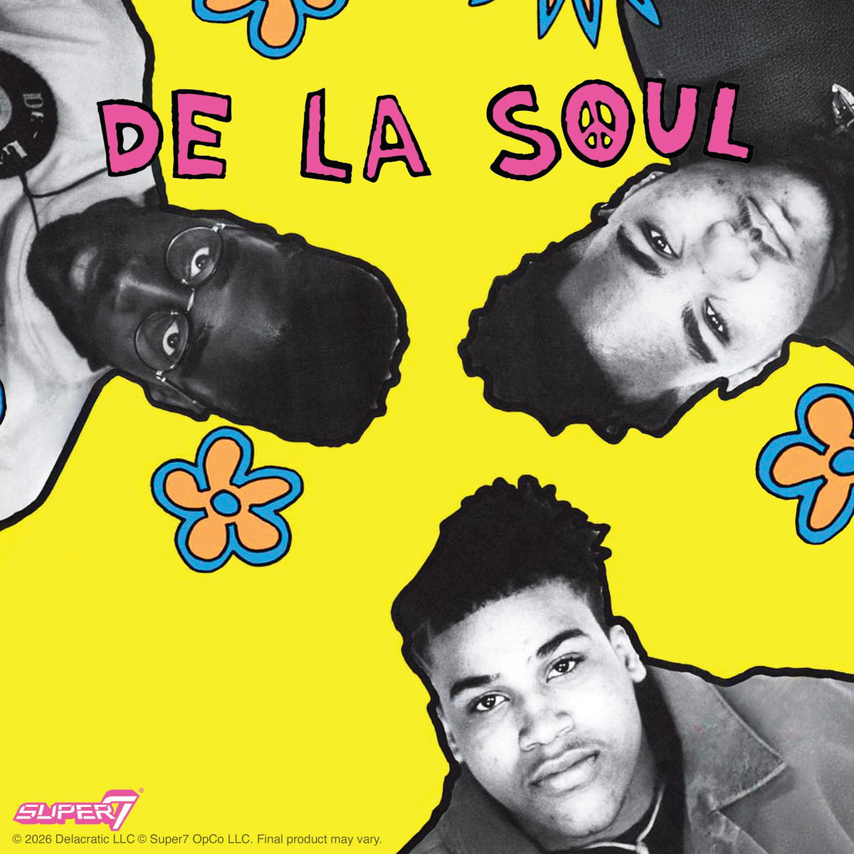 Super7 Reaction Figure De La Soul Kelvin Posdnuos Mercer (Me, Myself & I) - 3.75" De La Soul Action Figure with Accessory - Hip Hop Collectibles and
