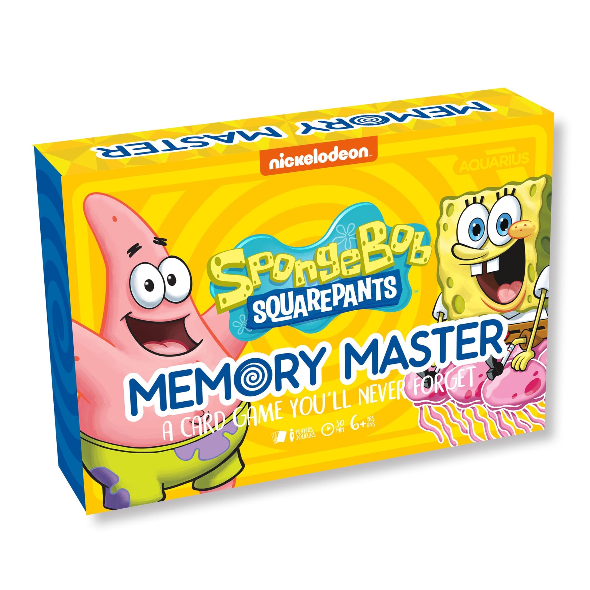 Aquarius Spongebob Squarepants Memory Master Card Game - Fun Family Party Game - Entertaining Game Night Gift - Officially Licensed Merchandise