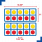 LEARNING ADVANTAGE Giant Magnetic Foam Ten Frames with 20 Disks
