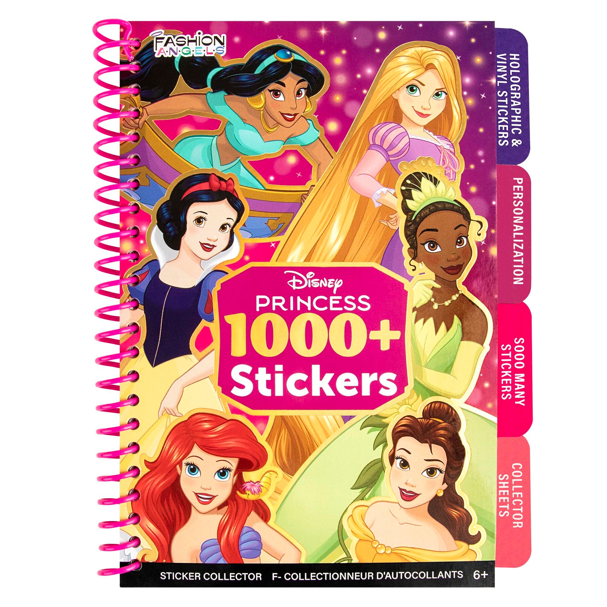 Fashion Angels Disney Princess 1000+ Tabbed Sticker Collection Book