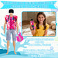 14 Pcs Fashion Doll Clothes Set for 12 Inch Dolls, 2 Outfits with Short Sleeve & Shorts, Includes Doll Shoes, Hat, Skateboard, Guitar & Toy Pets