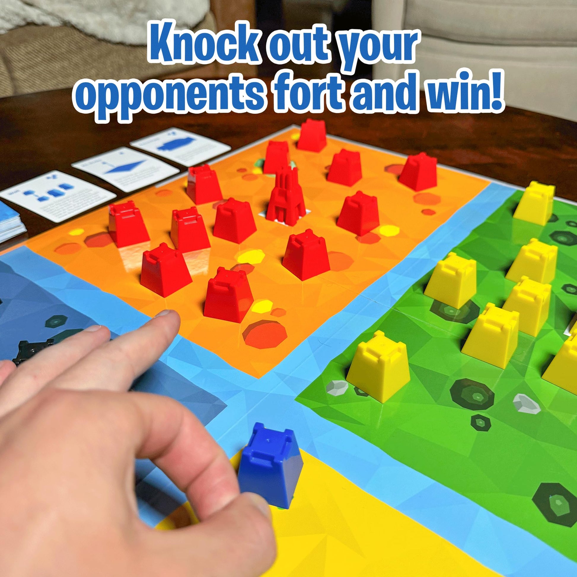 Pixel Forts Board Game by Uzzle Games | Fun Games for Kids (Age 6+), Teens, Family Board Games | Build Your Defense & Protect Your Fort, Interactive