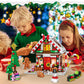GIVFOZAY Christmas Gingerbread House Building, Christmas Village House Building Set, Contain Christmas Tree and Train, Xmas Brick Toy Gifts for Adults