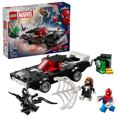 LEGO Marvel Spider-Man vs. Venom Muscle Car Toy - Building Set for Kids, Boys and Girls, Ages 7+ - with Spider-Man, Venom, and Spider-Woman