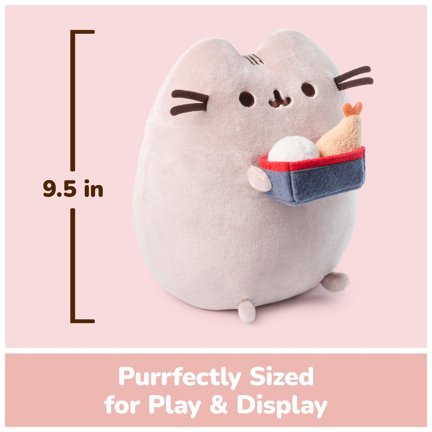 GUND Pusheen Bento Box Snackable 9.5-Inch Plush Toy for Ages 8+